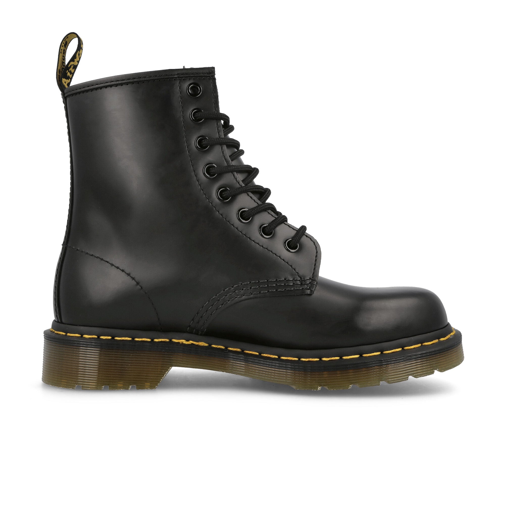 Dr. Martens 1460 Black Smooth Black Boots  Silhouette | Overkill
