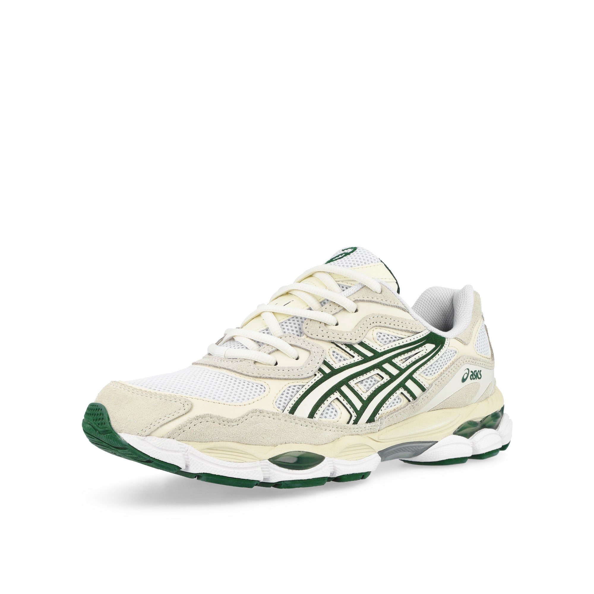 Asics Gel-NYC Ivory / Forest Night Low Top Sneakers 1203A383-750 Close-up | Overkill
