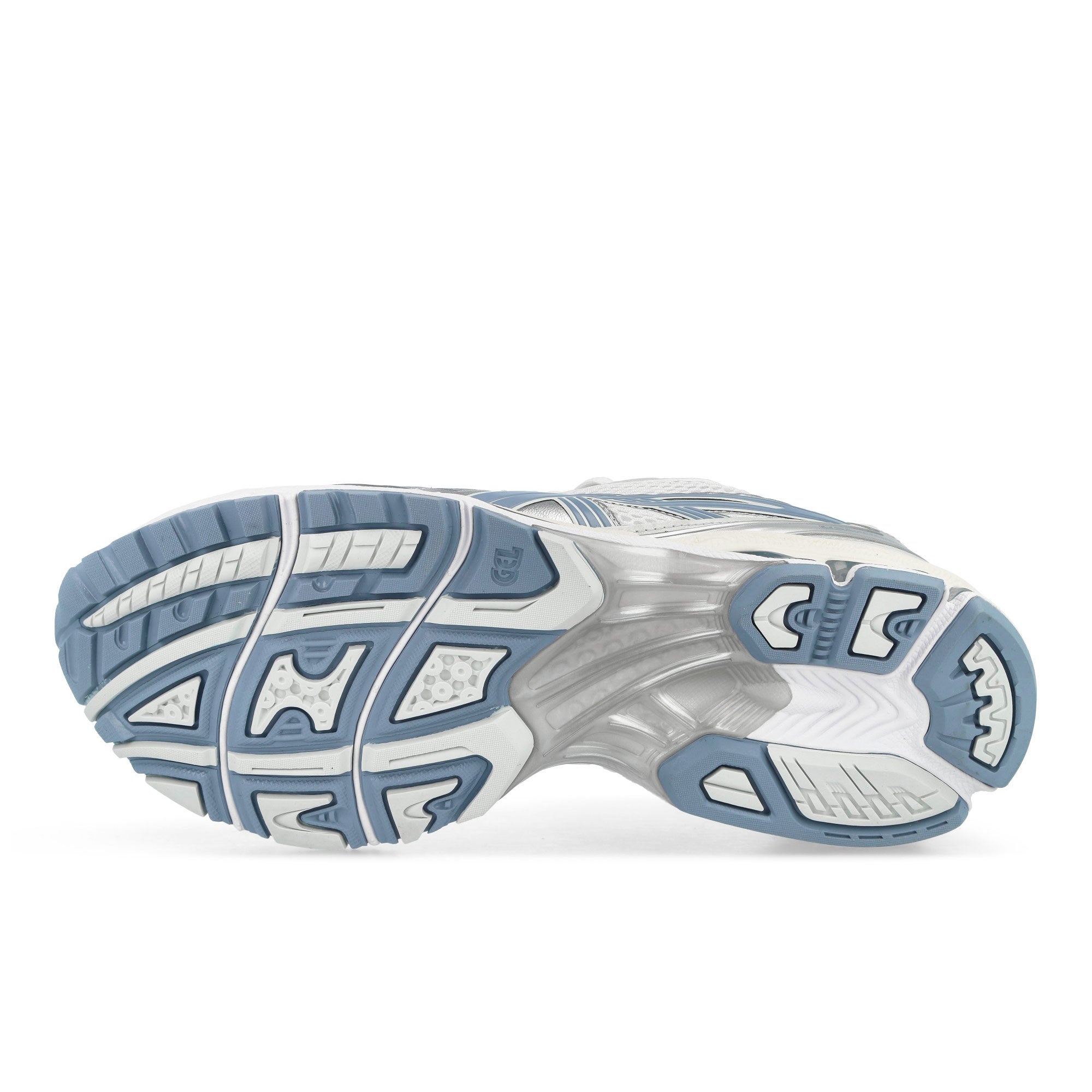 Asics  Gel-Kayano 14 White / Light Navy Low Top Sneakers  1203A537-115 Detail View 1 | Overkill
