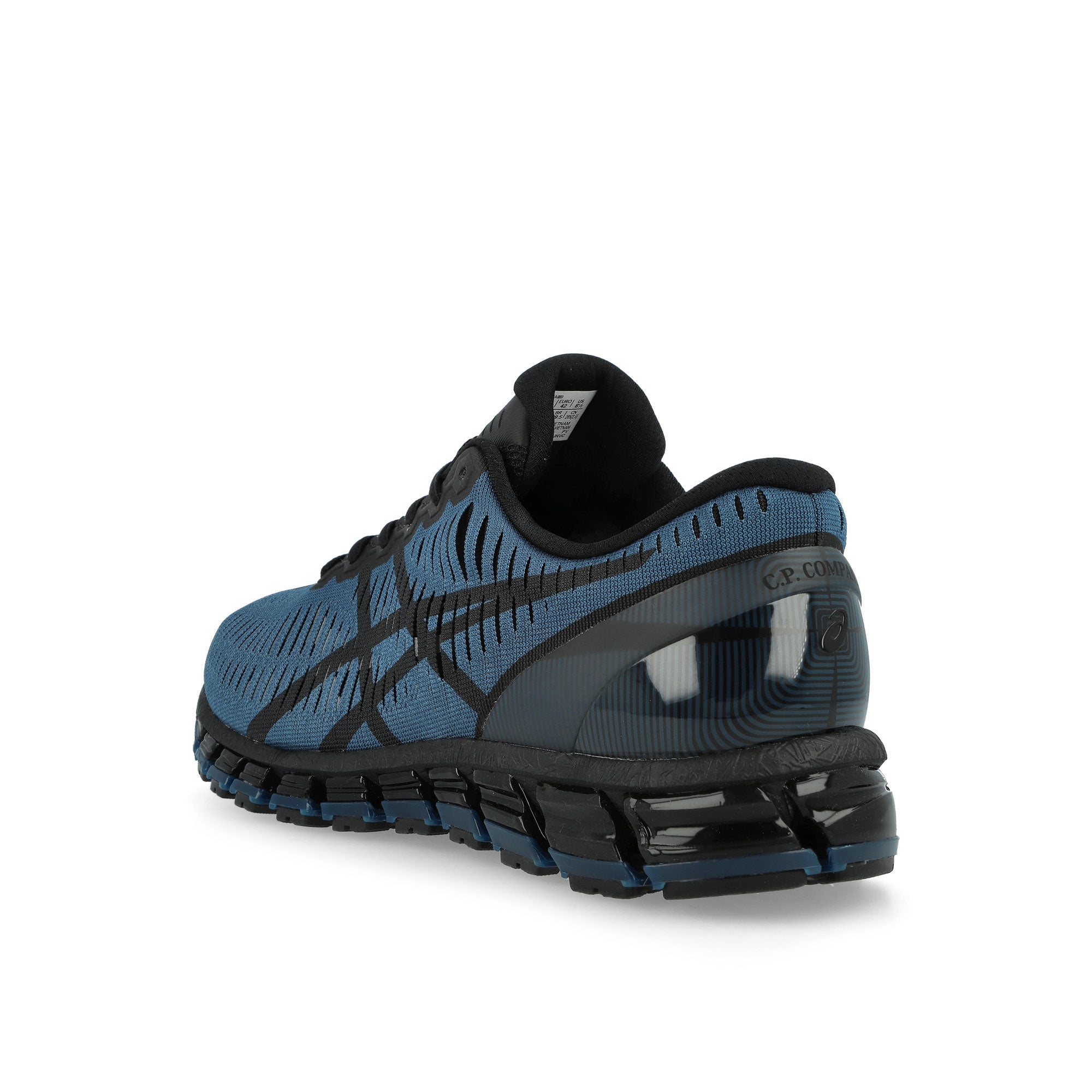 C.P. Company x Asics Gel-Quantum 360 Moroccan Blue / Caviar Low Top Sneakers 1203A689-400 Material | Overkill