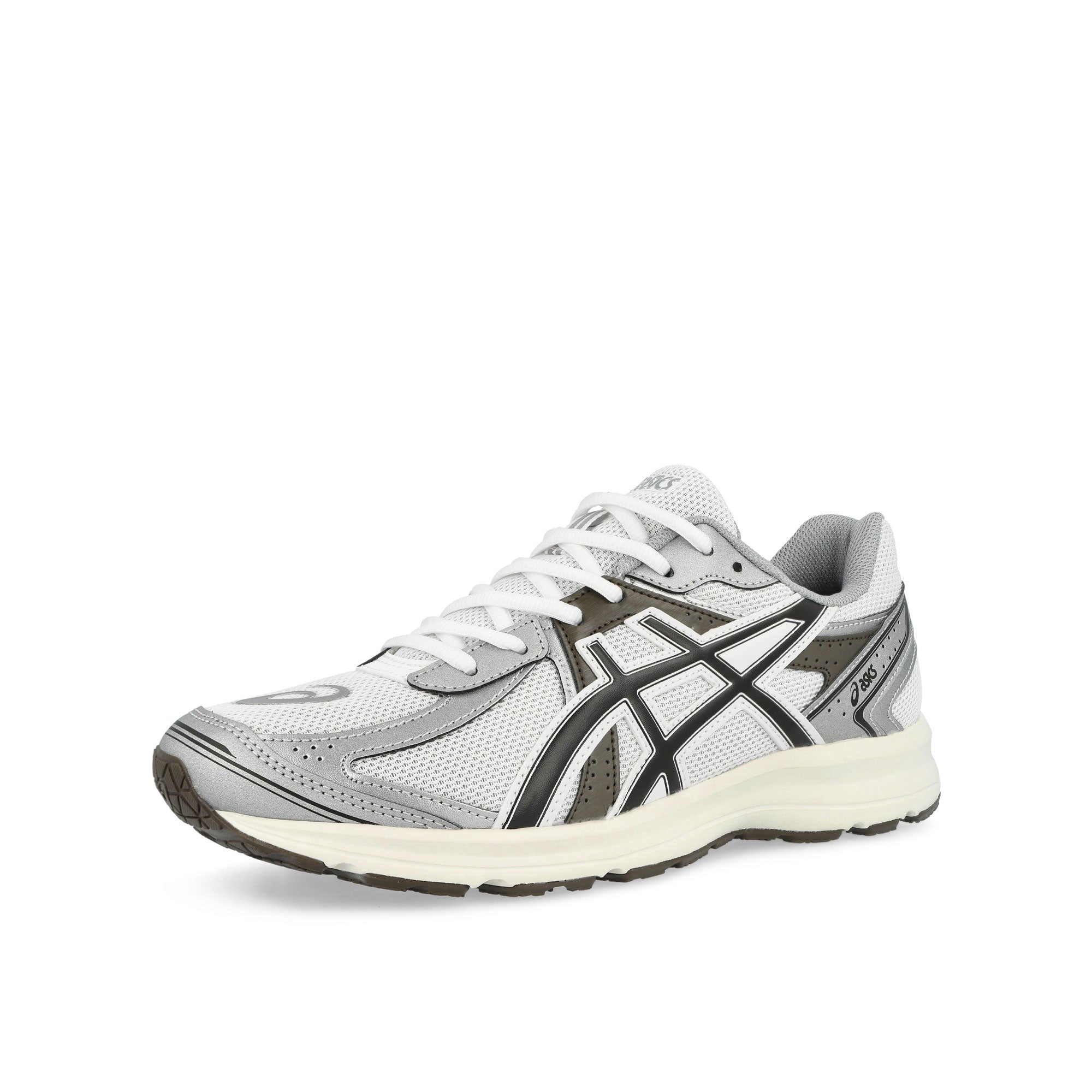 Asics Jog 100S White / Black Coffee Low Top Sneakers 1203A741-104 Close-up | Overkill