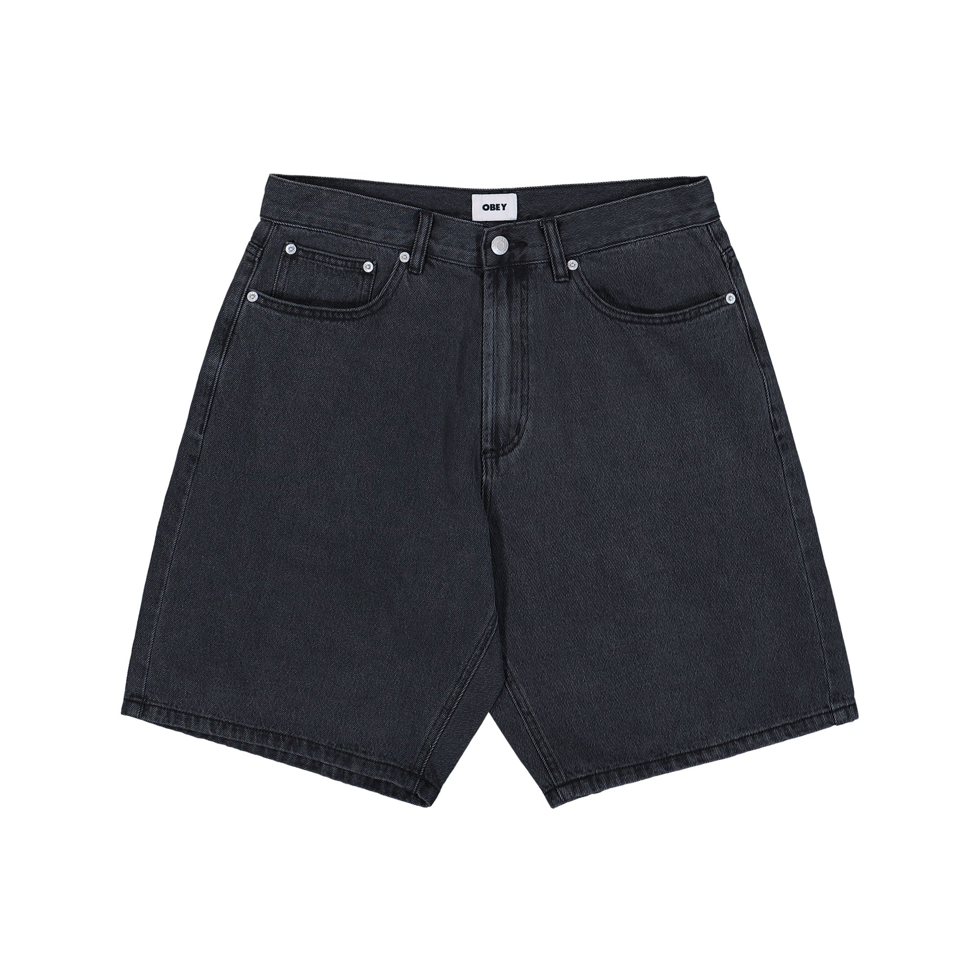 Obey Emerson Denim Short Washed Black Shorts 172100110-WBL | Overkill
