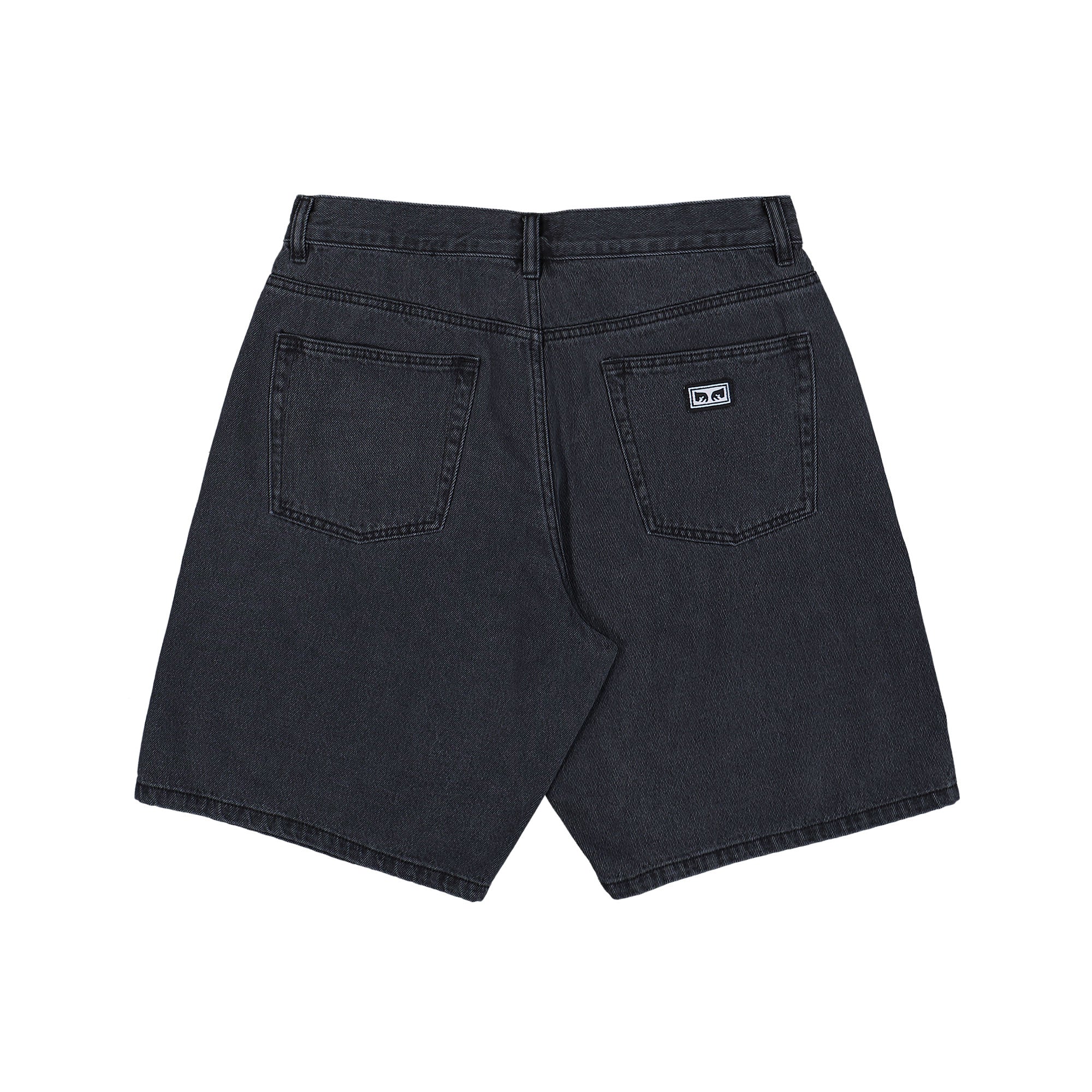 Obey Emerson Denim Short Washed Black Shorts 172100110-WBL Close-up | Overkill

