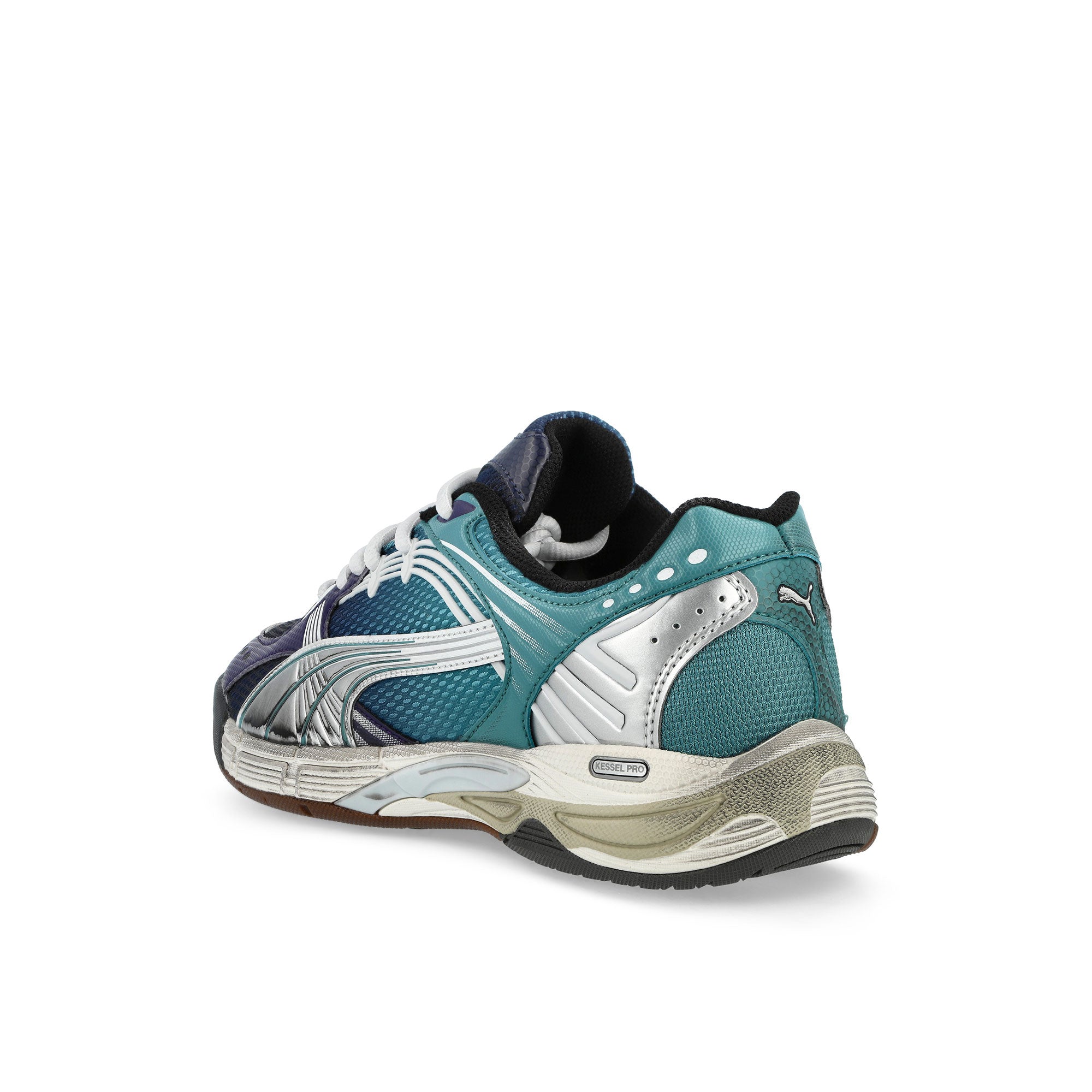 Puma Kessel Pro Bold Blue - Warm White Low Top Sneakers 402964 04 Material | Overkill
