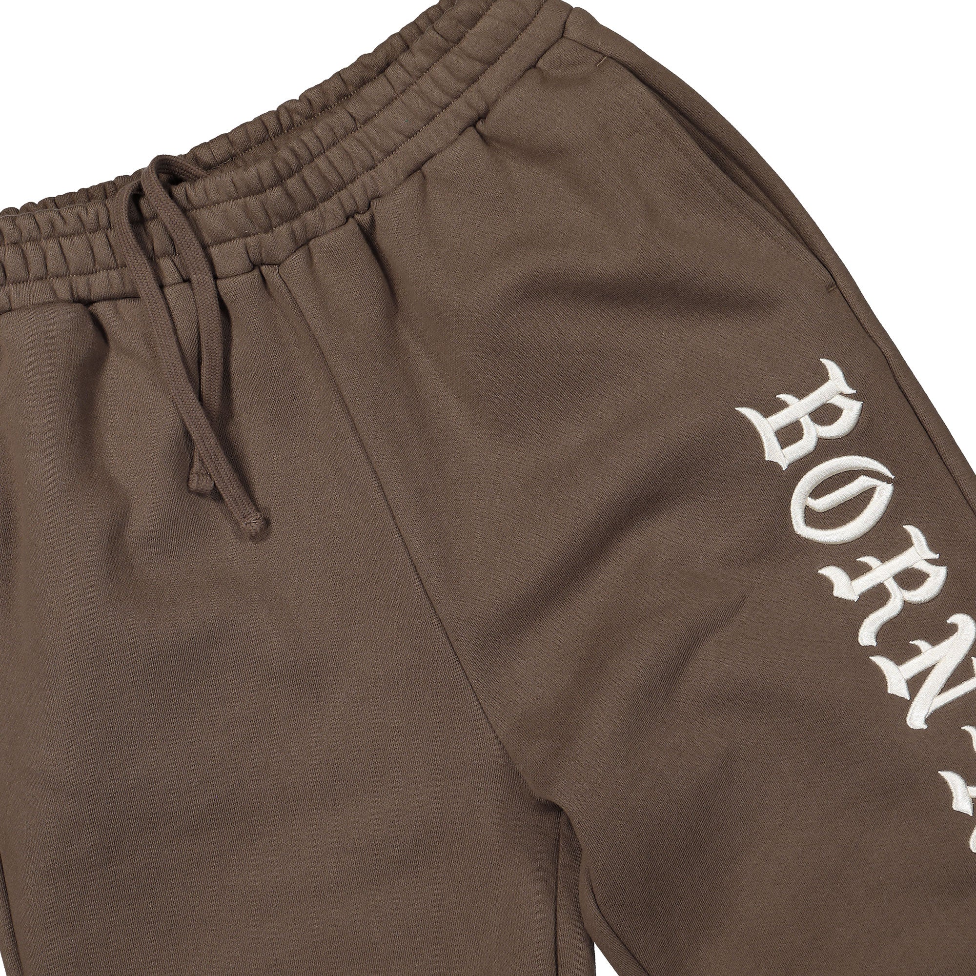 Born x Raised Embroidered Sweatpants Brown Sweat & Track Pants B2004EMBR2-WLCR Detail View 1 | Overkill