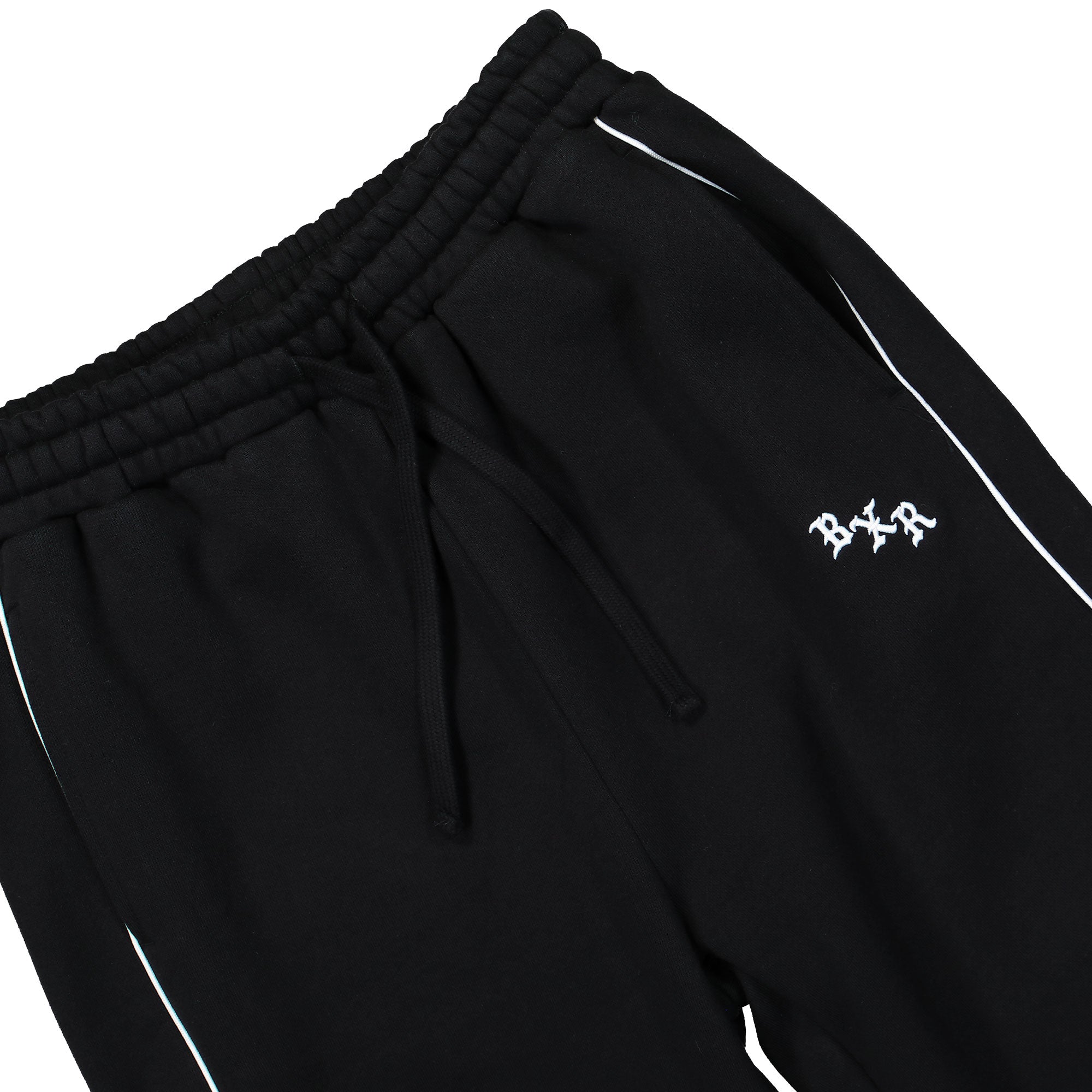 Born x Raised BXR Piped Sweatpants Black Sweat & Track Pants B2004PIPED-BLK Detail View 1 | Overkill