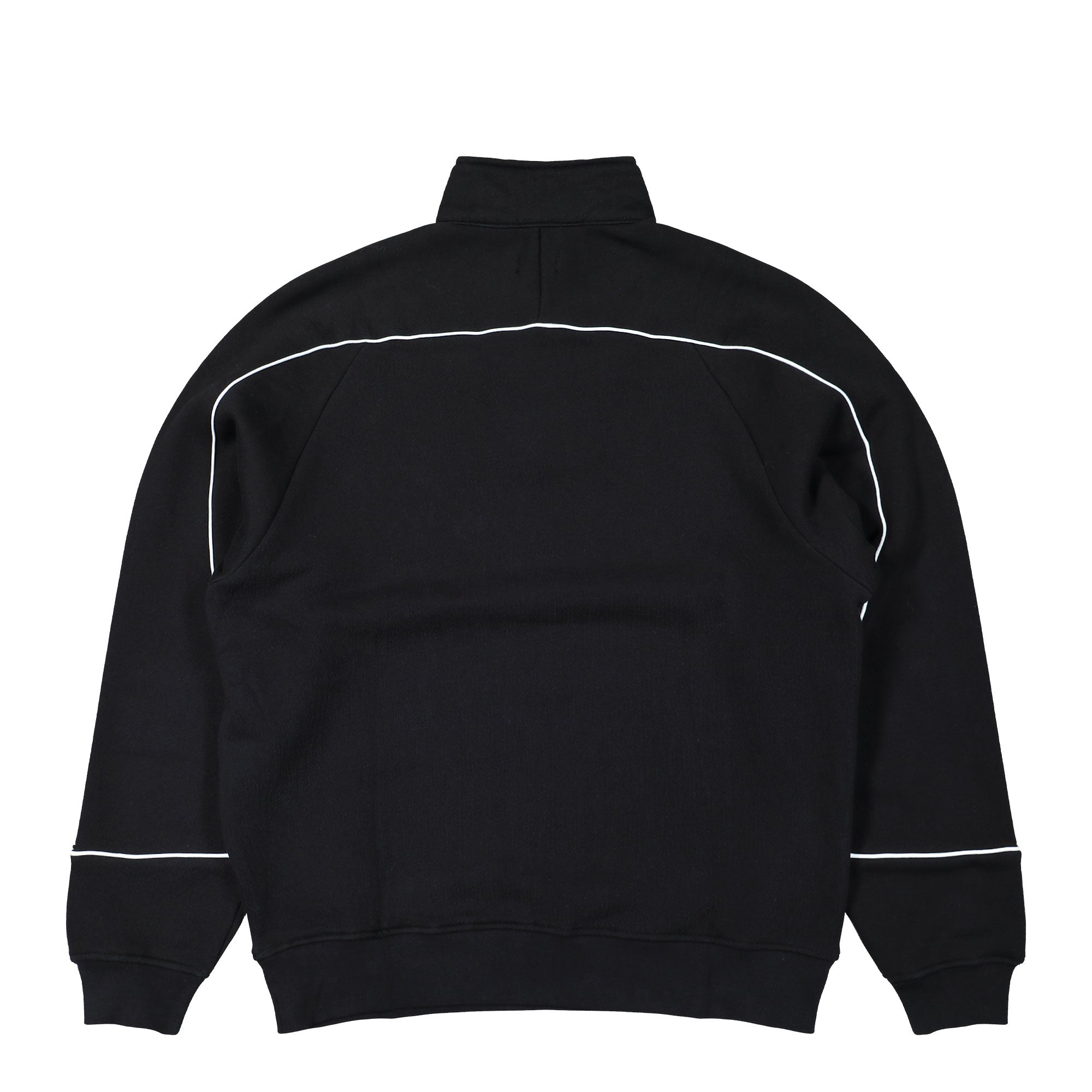 Born x Raised BXR Piped Quarter Zip Sweater Black Sweatshirts B3058PIPED-BLK Close-up | Overkill
