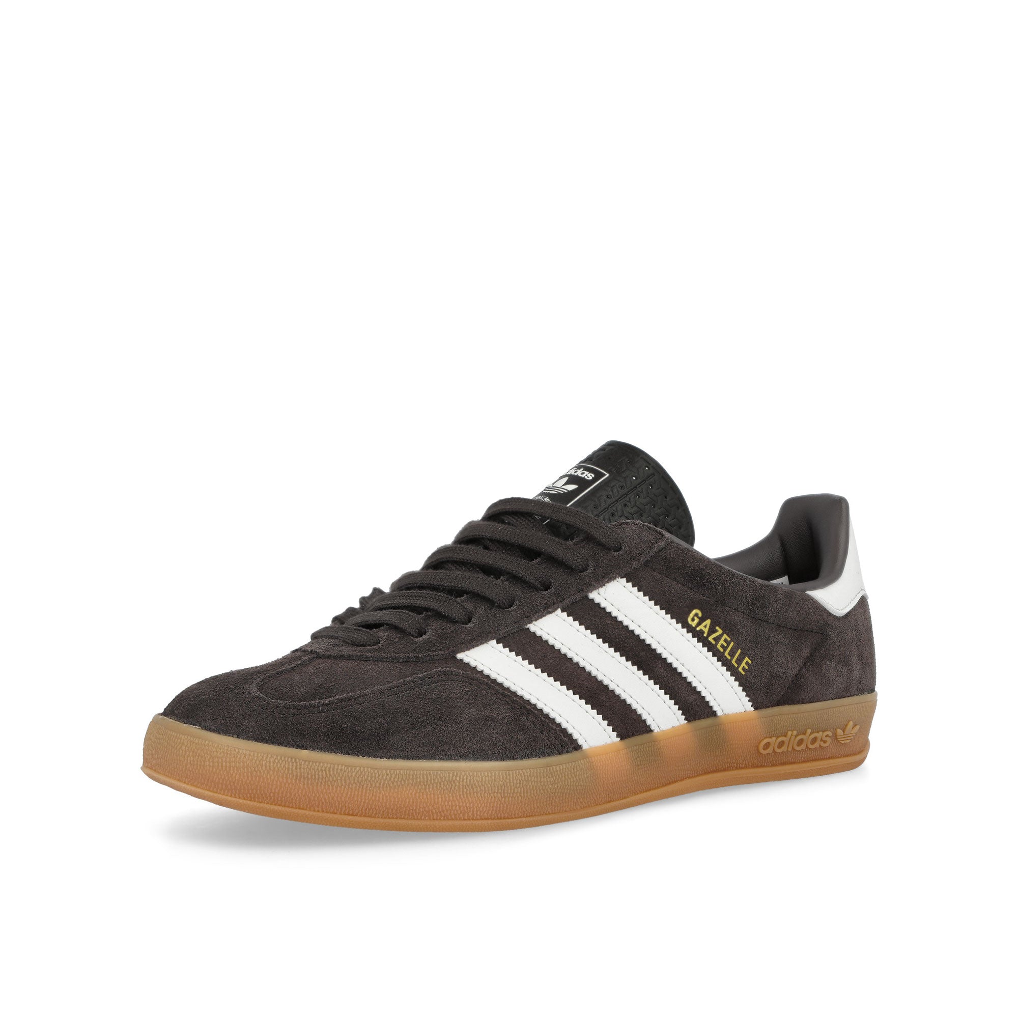 adidas Gazelle Indoor Aurora Coffee / Core White / Gum Low Top Sneakers HQ5152 Close-up | Overkill
