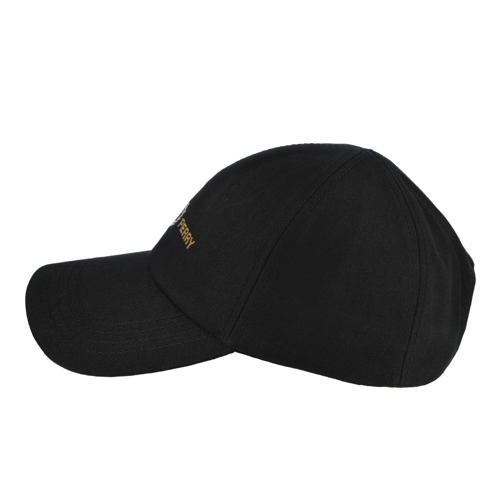 Fred Perry FLP Twill Cap Black Caps HW2300-220 Close-up | Overkill