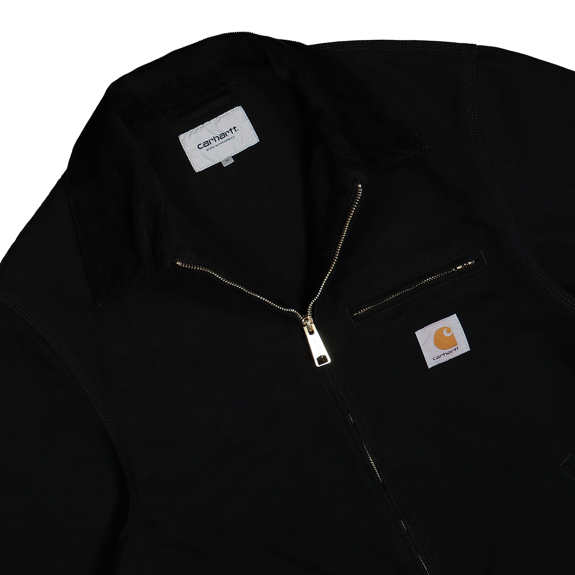 Carhartt WIP Detroit Jacket Black / Black Rinsed Jackets Detail view 1 | Overkill