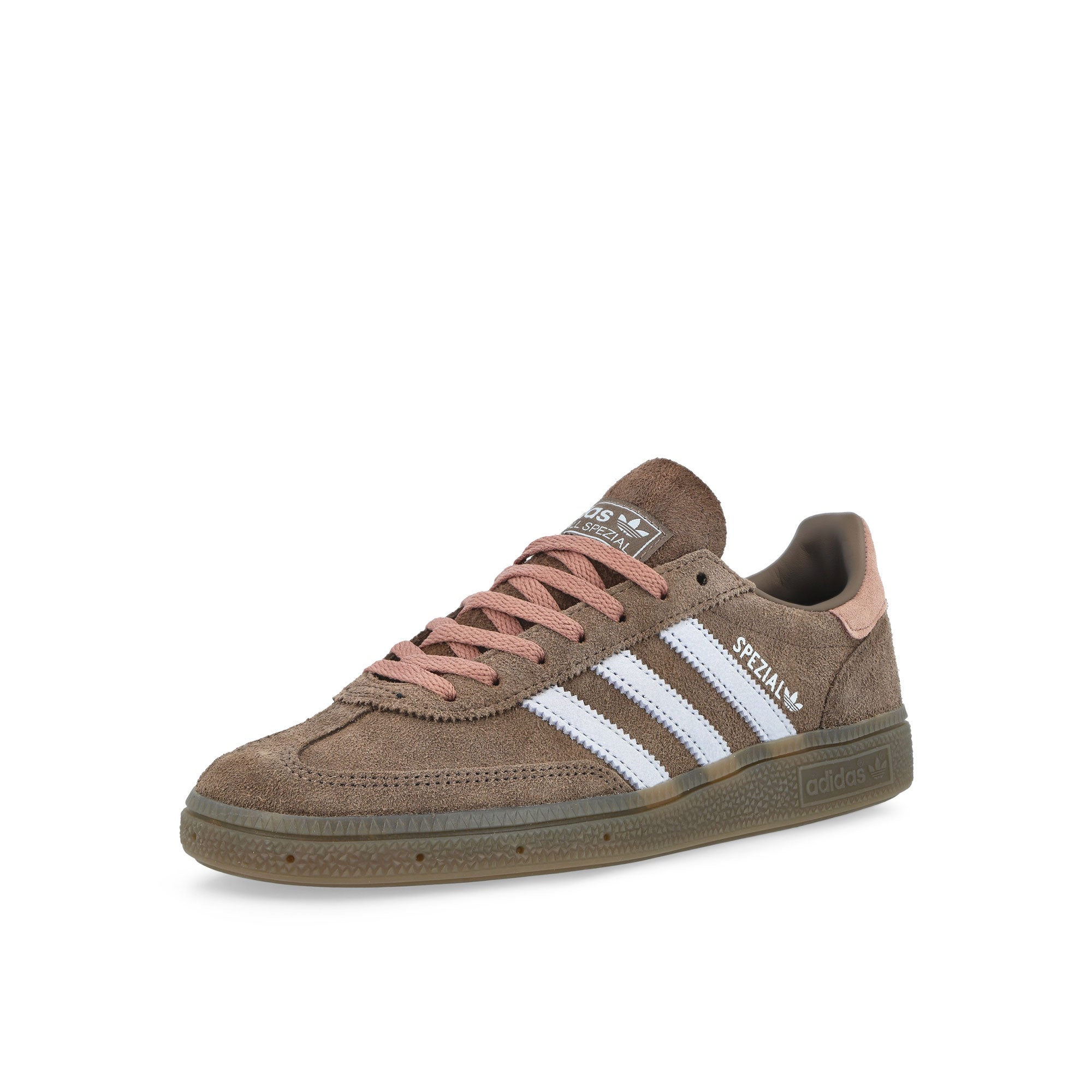 adidas Handball Spezial W Earth Strata / Crystal Sky / Warm Clay Low Top Sneakers IH1503 Close-up | Overkill
