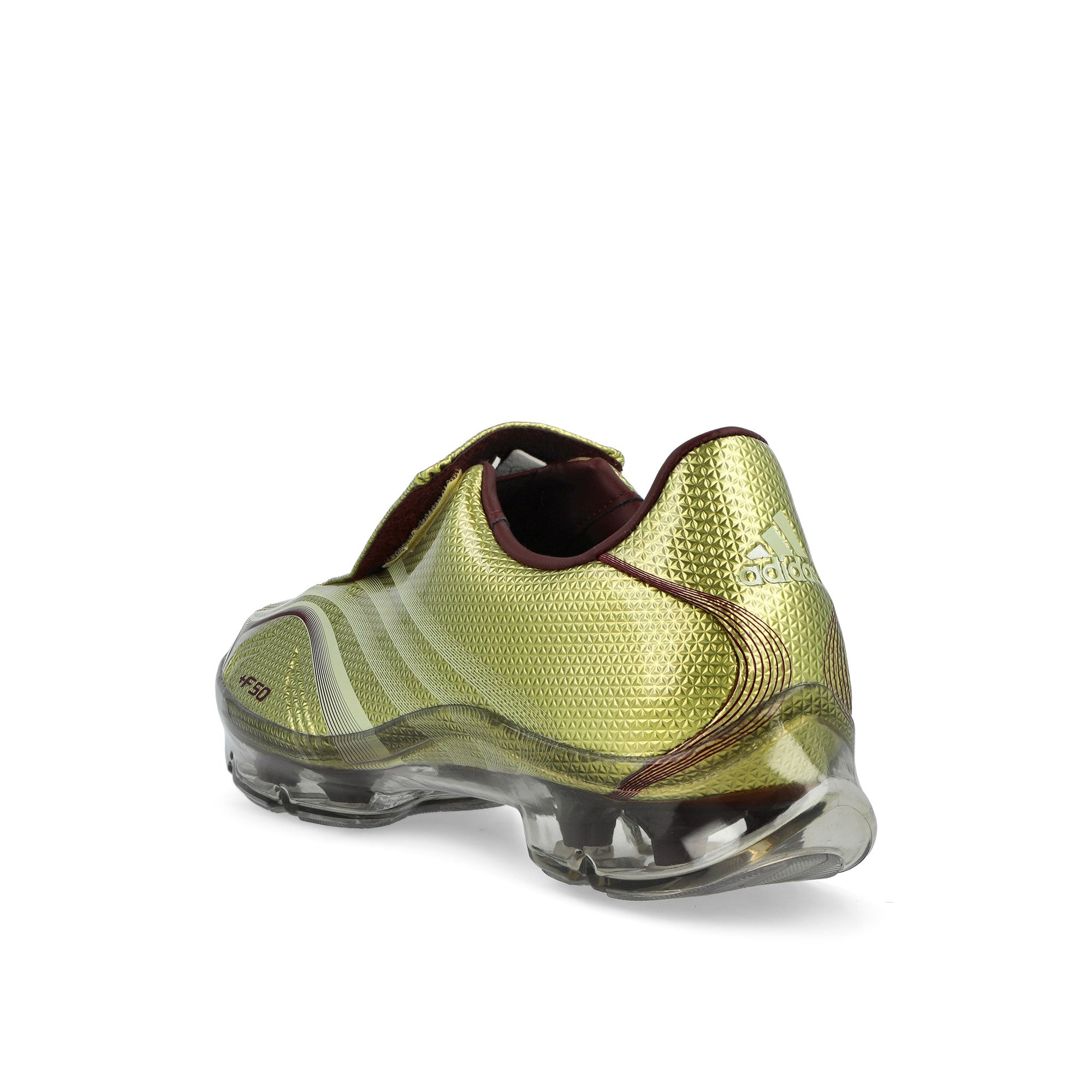 adidas F50 Adiframe W Gold Metallic / Ice Gold Metallic / Maroon Low Top Sneakers IH1657 Material | Overkill

