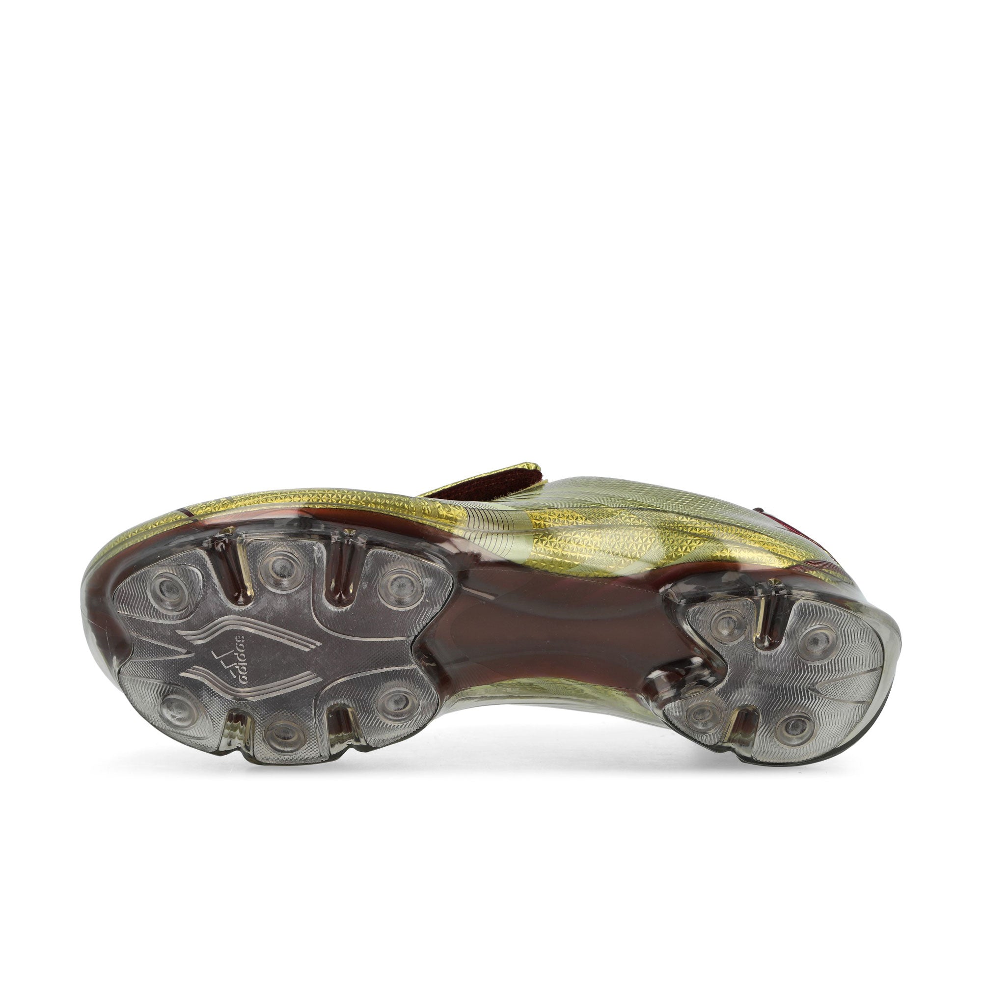 adidas F50 Adiframe W Gold Metallic / Ice Gold Metallic / Maroon Low Top Sneakers IH1657 Detail View 1 | Overkill
