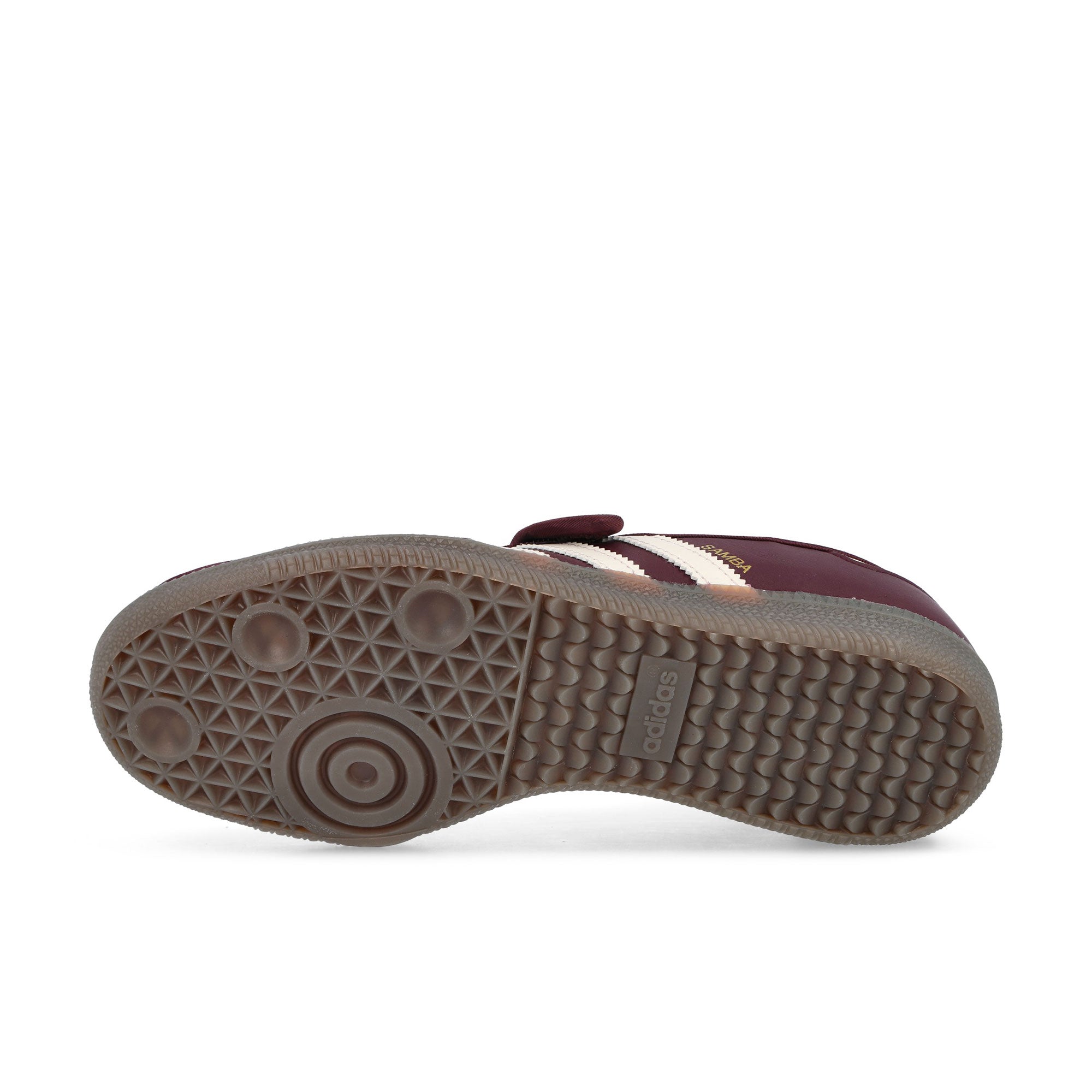 adidas Samba Jane W Maroon / Cream White / Gold Metallic Low Top Sneakers IH6561 Detail View 1 | Overkill
