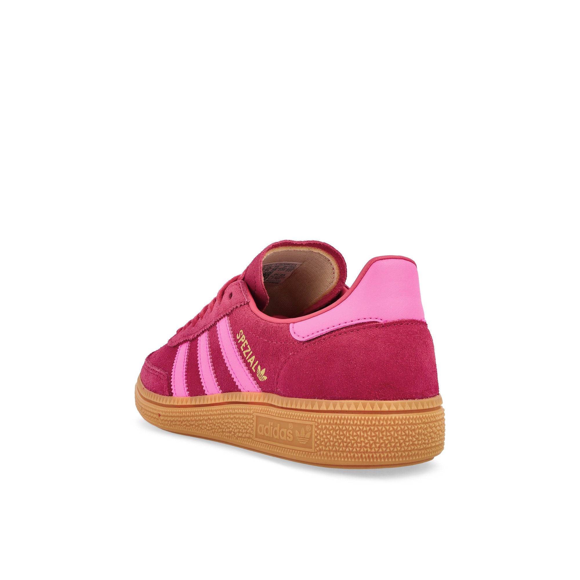 adidas Handball Spezial J Ruby Red / Lucid Pink / Gum2 Low Top Sneaker JP7999 Material | Overkill