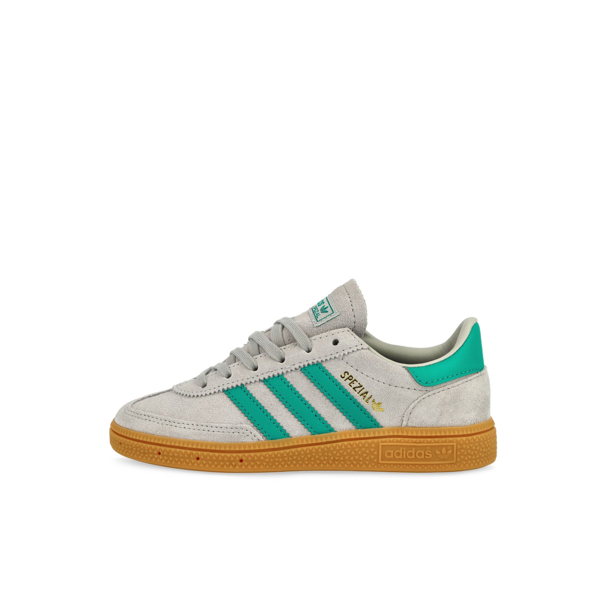 adidas Handball Spezial C Grey Two / Pure Teal / Gum Two Children Low Top Sneakers JP8002 | Overkill