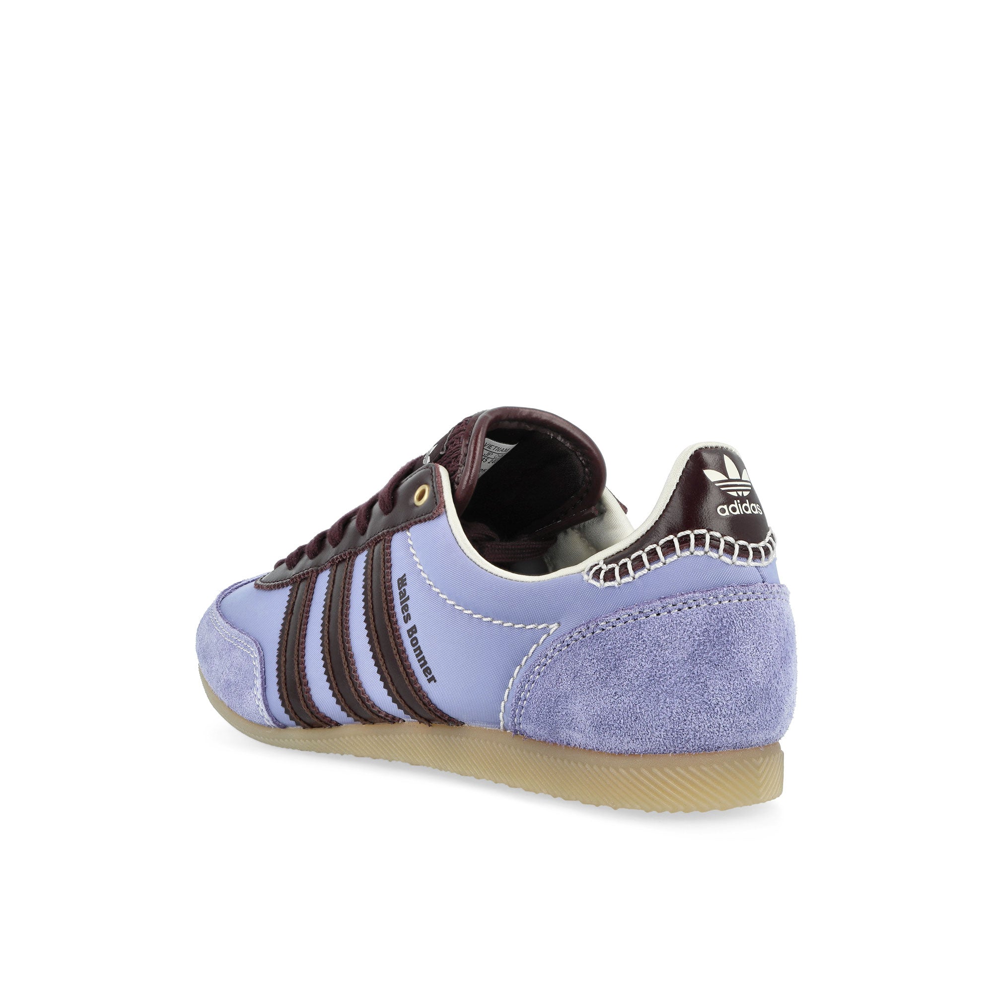 Wales Bonner x adidas Japan Cream White / Light Purple / Night Red Sneaker JR1776 Material | Overkill