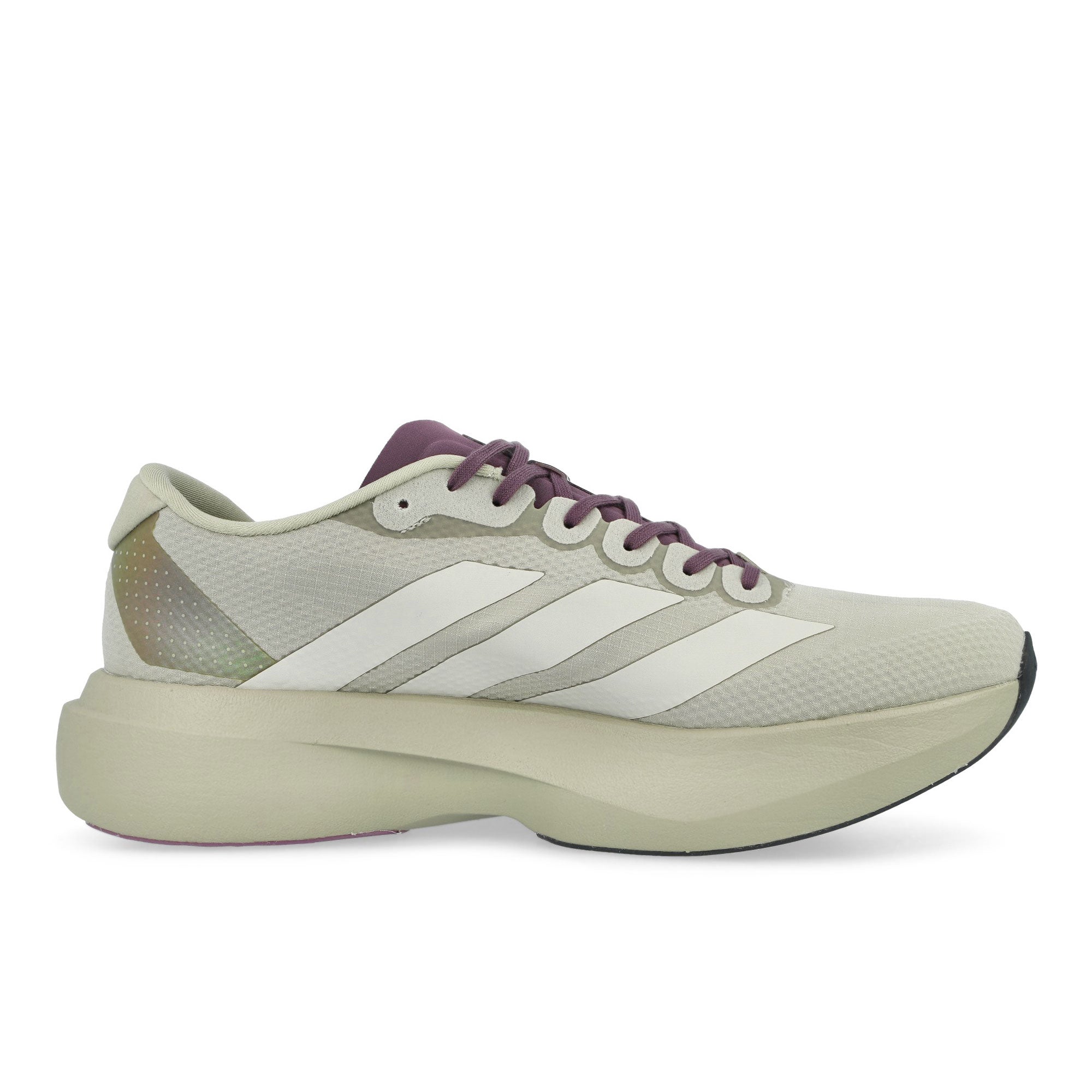 Hermanos Koumori x adidas Adizero EVO SL Woven Putty Grey / Alumina / Shadow Fig Low Top Sneakers JS2441 Silhouette | Overkill