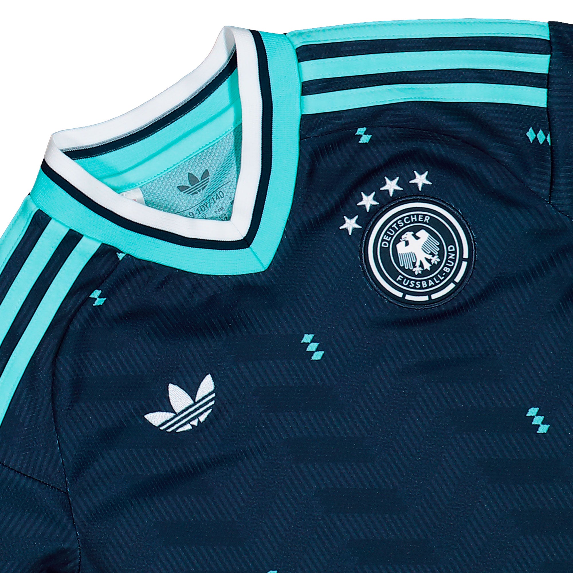 adidas DFB Germany Away Jersey Youth Collegiate Navy T-Shirts JZ4569 Detailfoto | Overkill
