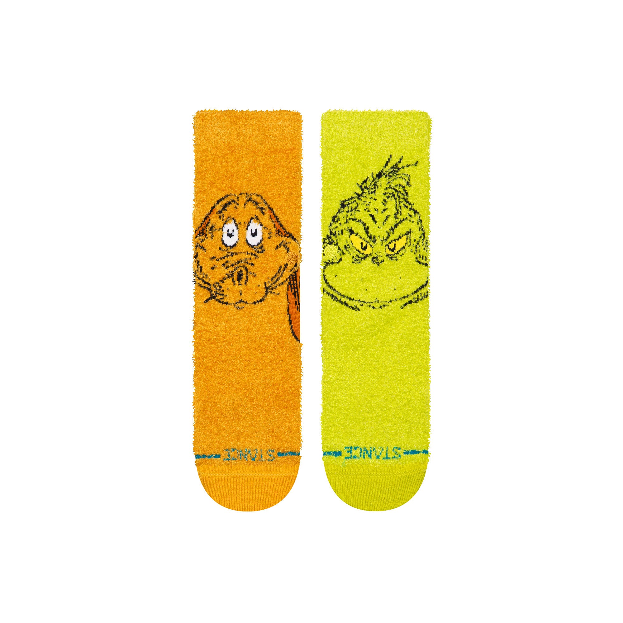 The Grinch x Stance Grinch And Max Kids Socks Green Socks K555D25GRI-GRN Close-up | Overkill