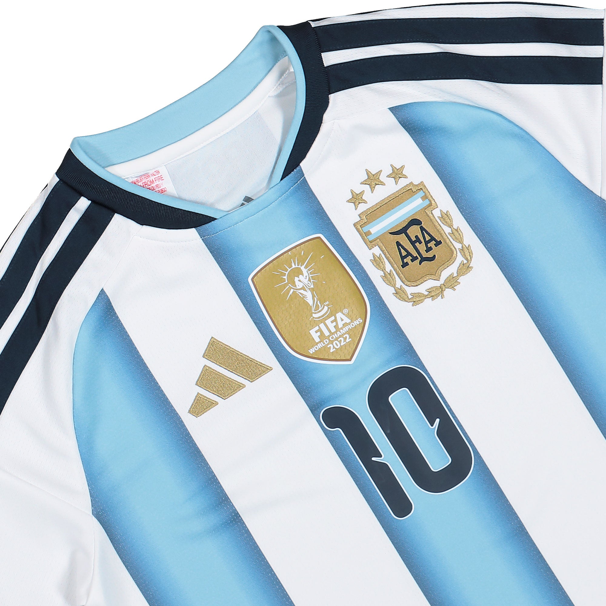 adidas AFA Argentina Home 10 Jersey Youth White / Icey Blue / Light Blue Trikot KA8115 Detailfoto | Overkill
