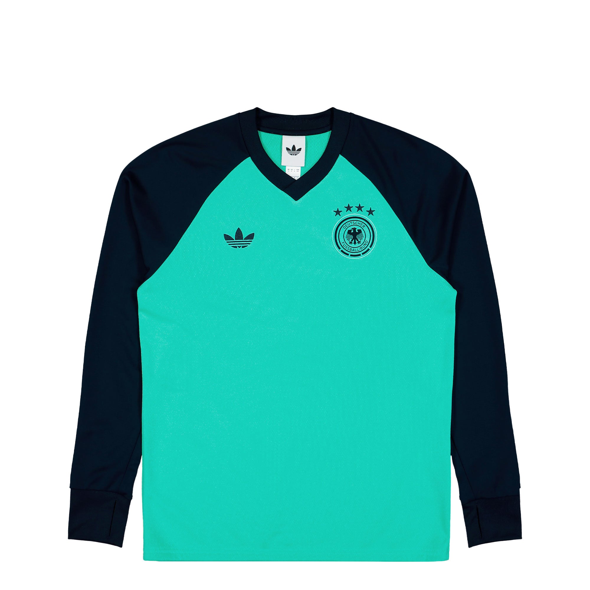 adidas DFB Germany Away Pre-Match Warm Top Flash Aqua Longsleeves KC2924 | Overkill
