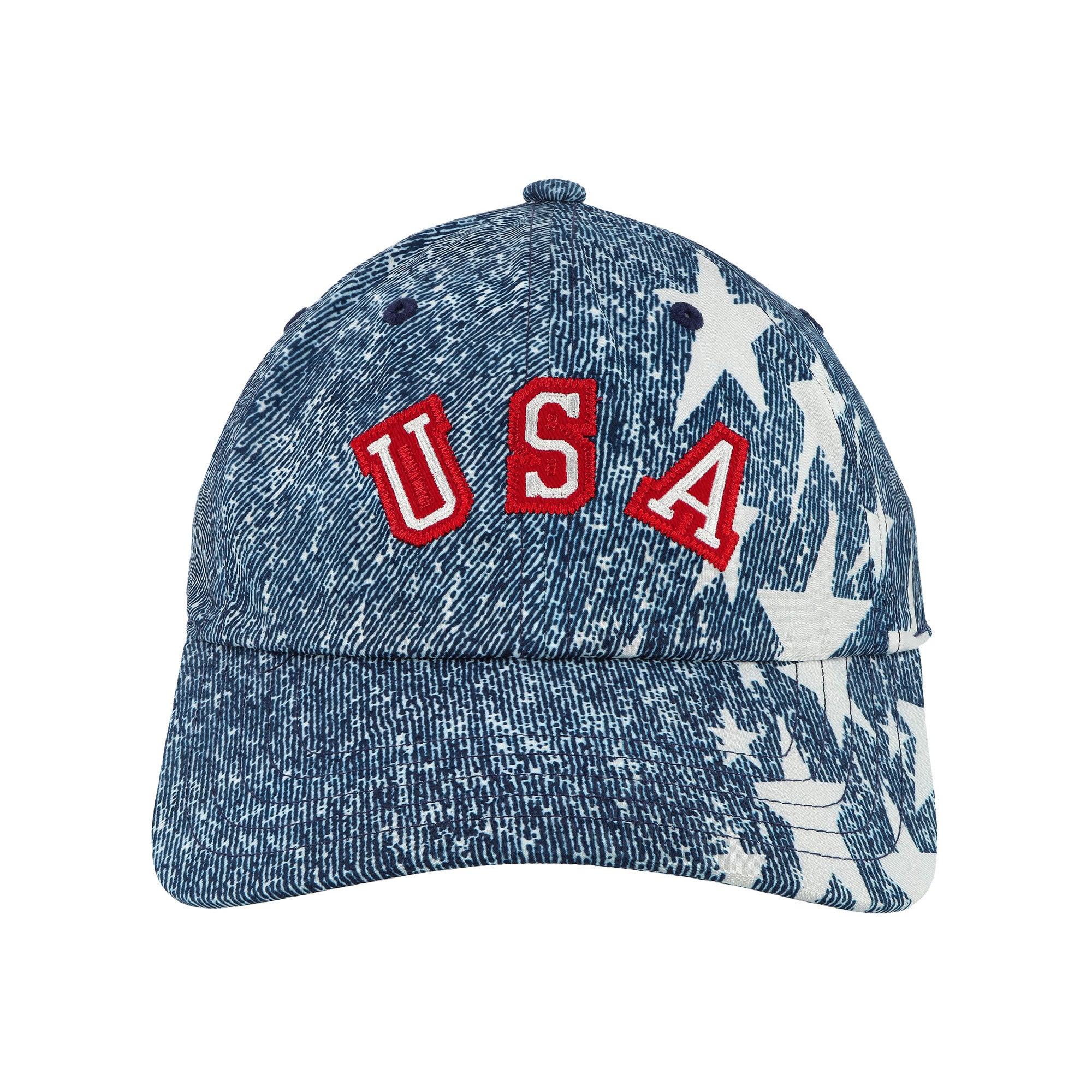 adidas Denim Graphic Cap White / Dark Blue / Power Red Caps KF3761 Detail View 1 | Overkill