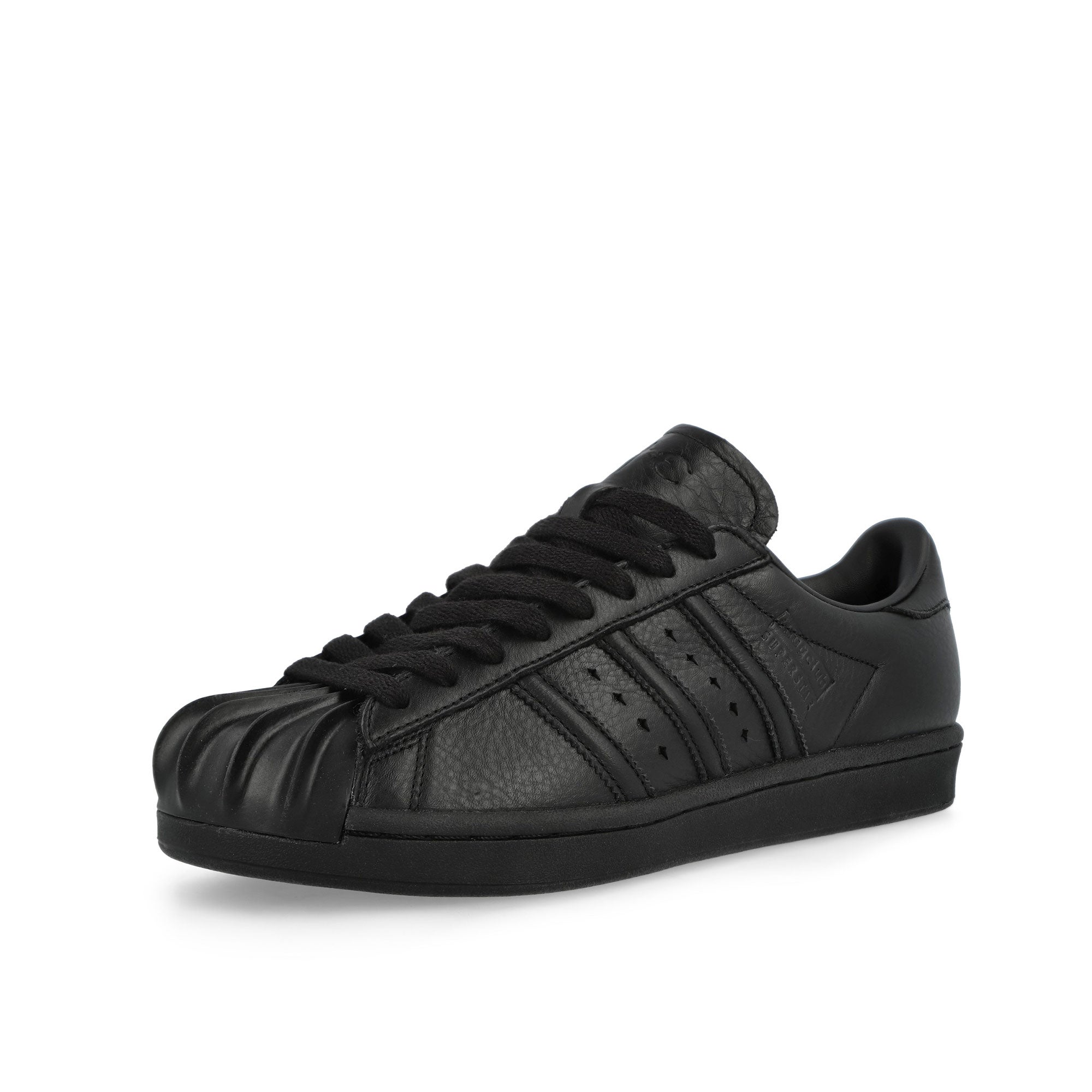 Thug Club x adidas Superstar Vintage TC Black Low Top Sneakers KI0824 Close-up | Overkill
