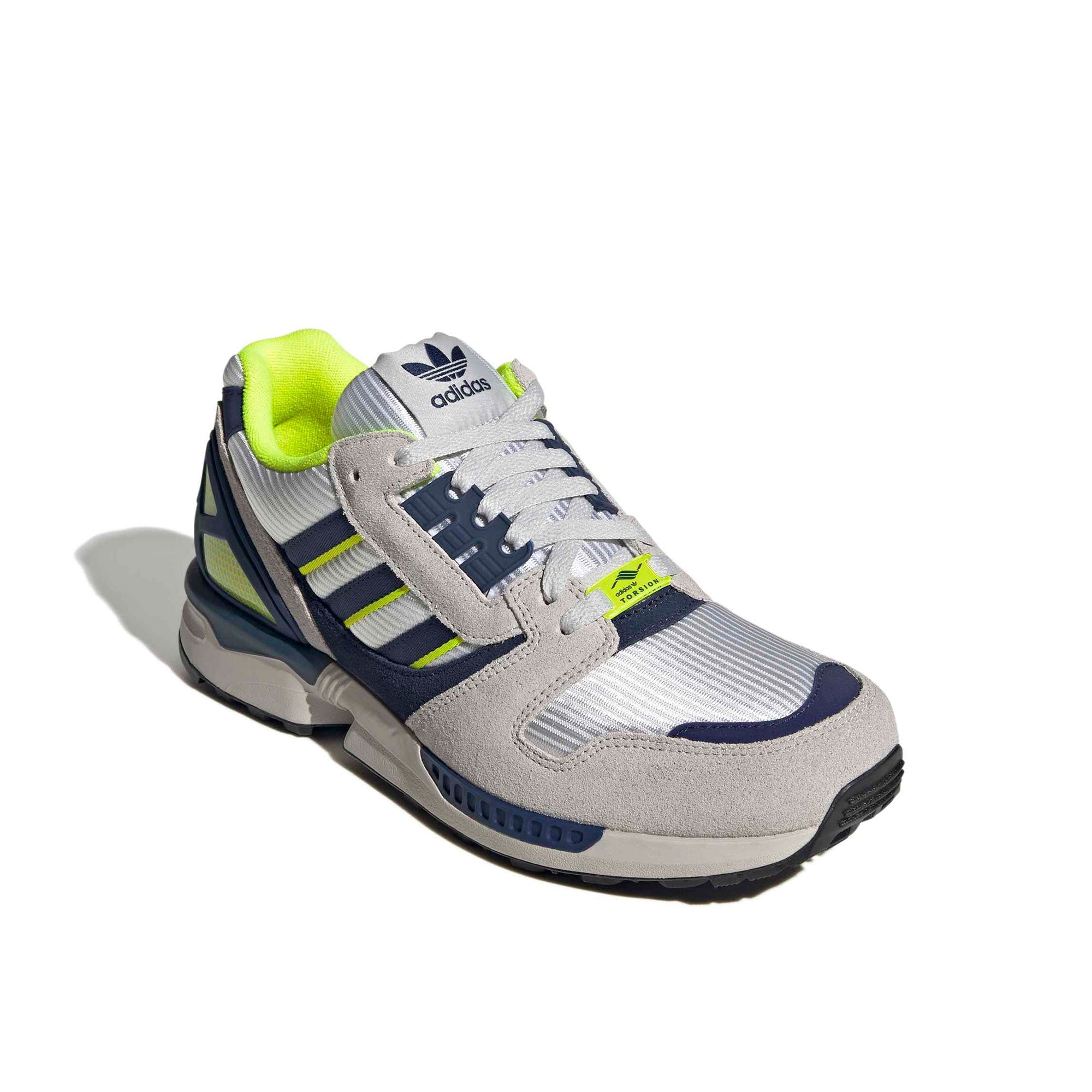 adidas ZX 8000 Footwear White / Dark Blue / Grey One Low Top Sneakers KI5673 Close-up | Overkill
