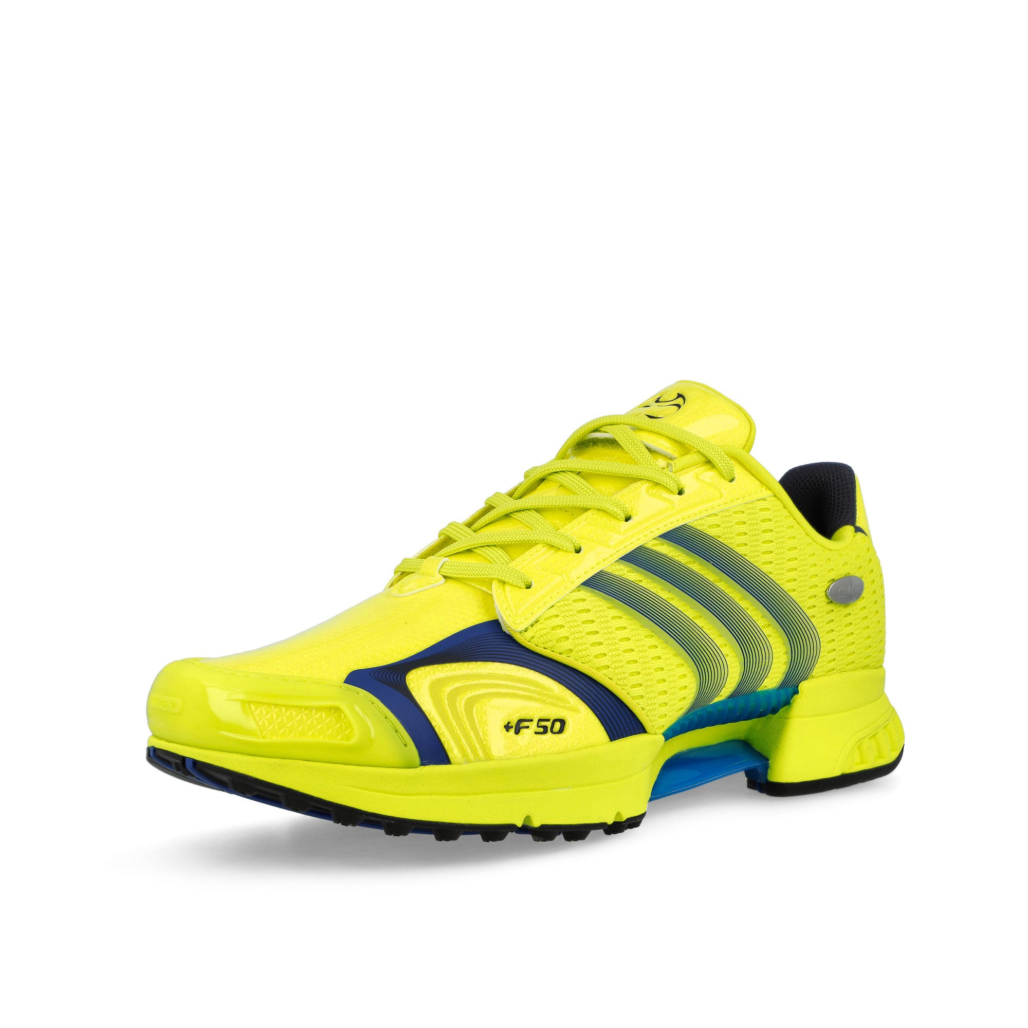 adidas Climacool F50 Acid Yellow / Night Indigo / Dark Marine Low Top Sneakers KI6020 Close-up | Overkill
