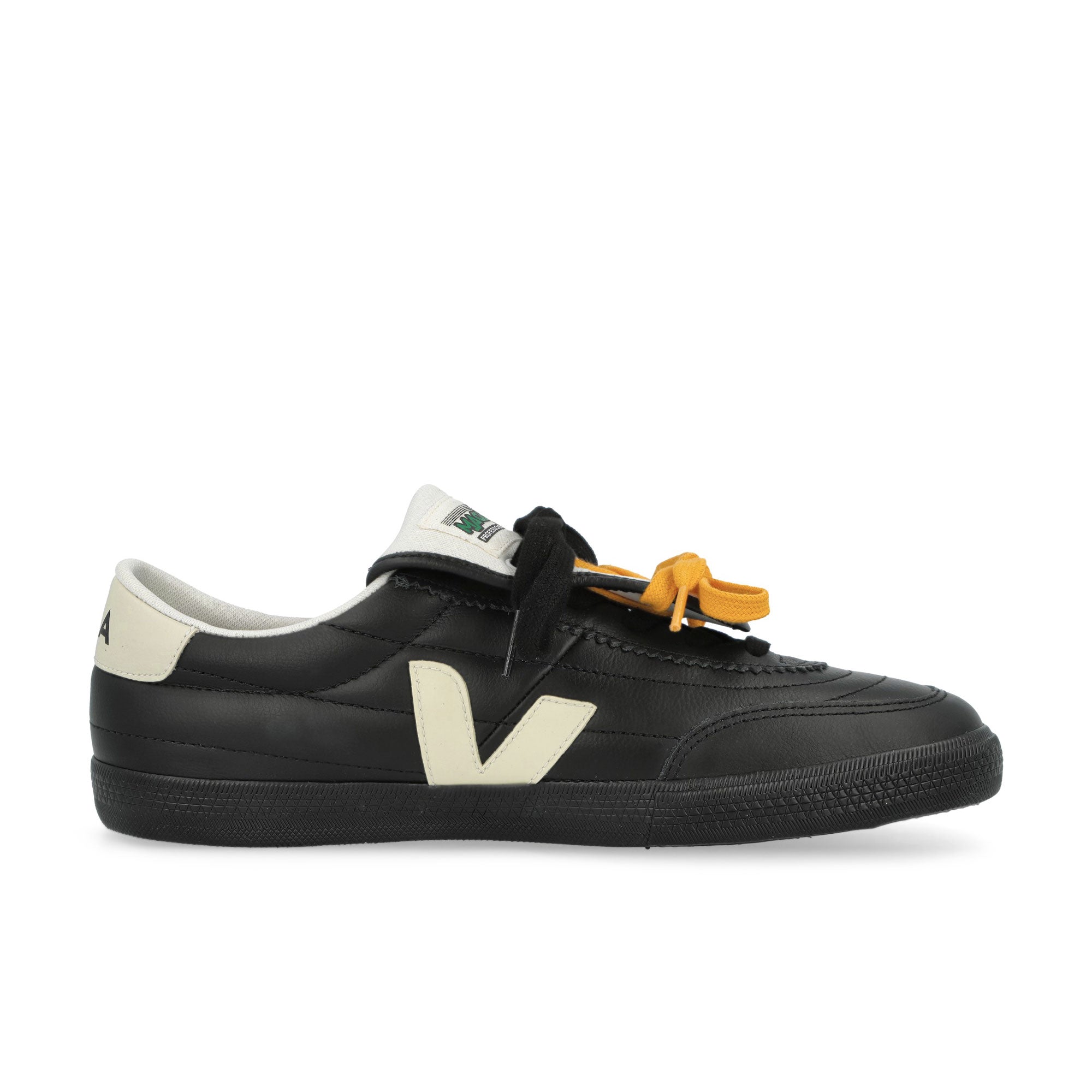 Veja Panenka Leather Black Low Top Sneakers MG0221674A Silhouette | Overkill
