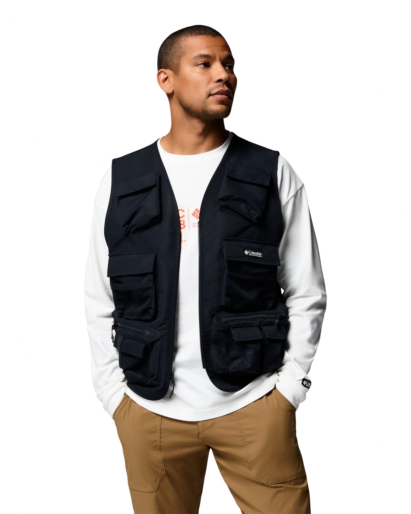 Columbia CSC1938™ Dually Mountain Jacket Black Puffer Jackets 2176111010 Model Detail 1 | Overkill
