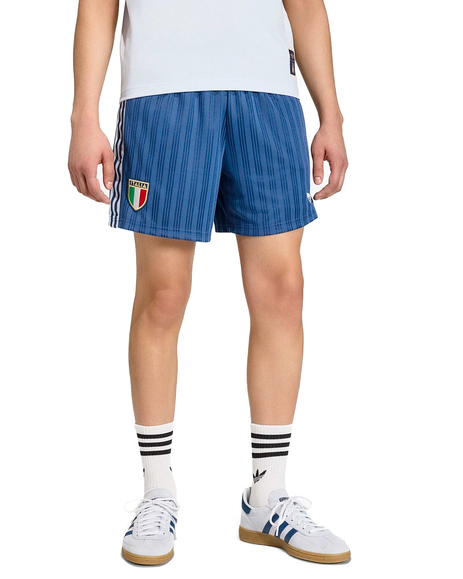 adidas FIGC Italy OG Shorts Night Marine Shorts JY9625 On Model Front View | Overkill