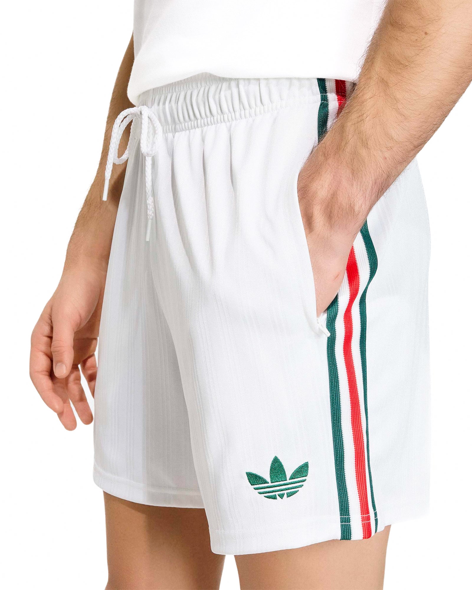 adidas FMF Mexico OG Shorts White Shorts JZ6484 Style Inspiration | Overkill
