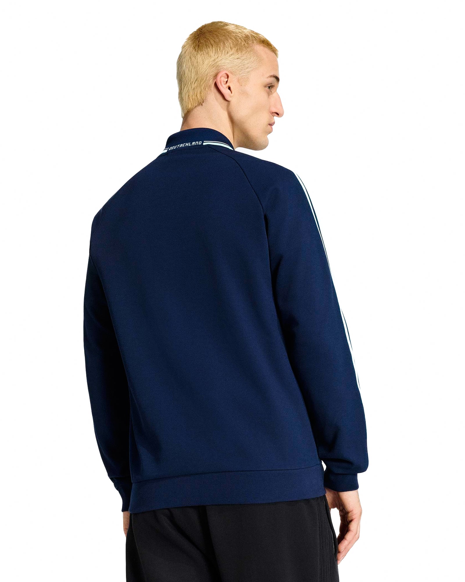 adidas DFB Germany Away OG Jacket Collegiate Navy Track Jackets JZ9336 On Model Back View | Overkill
