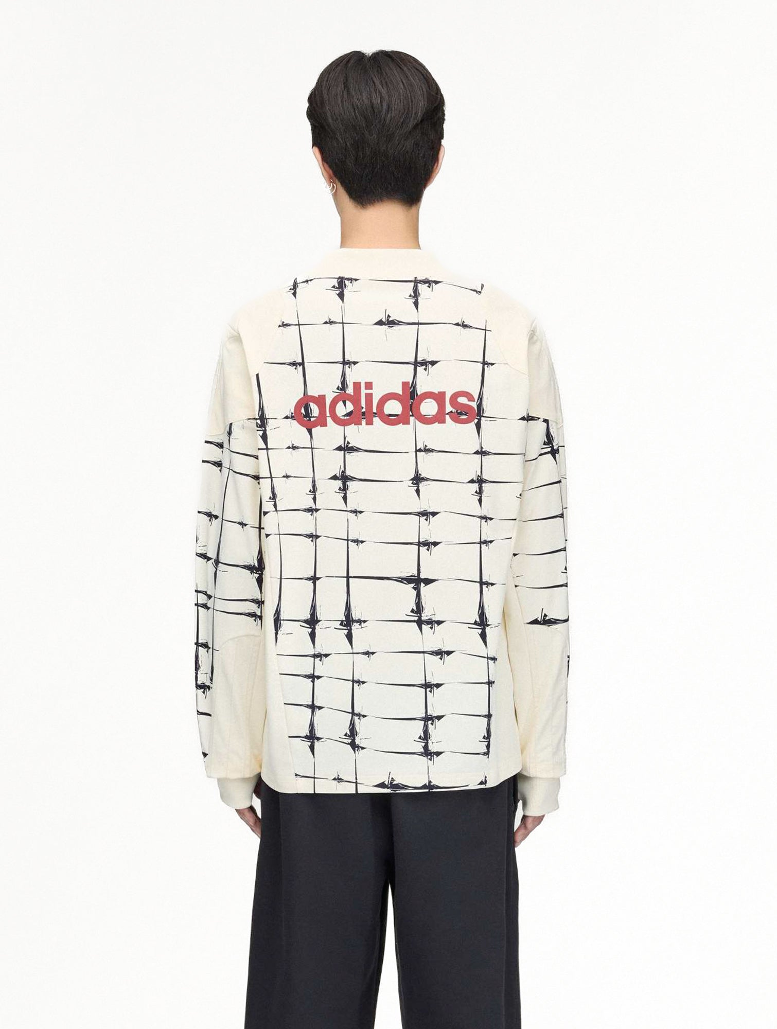 Thug Club x adidas TC Goalie T Longslevees Cream White Longsleeves KF6914 On Model Back View | Overkill
