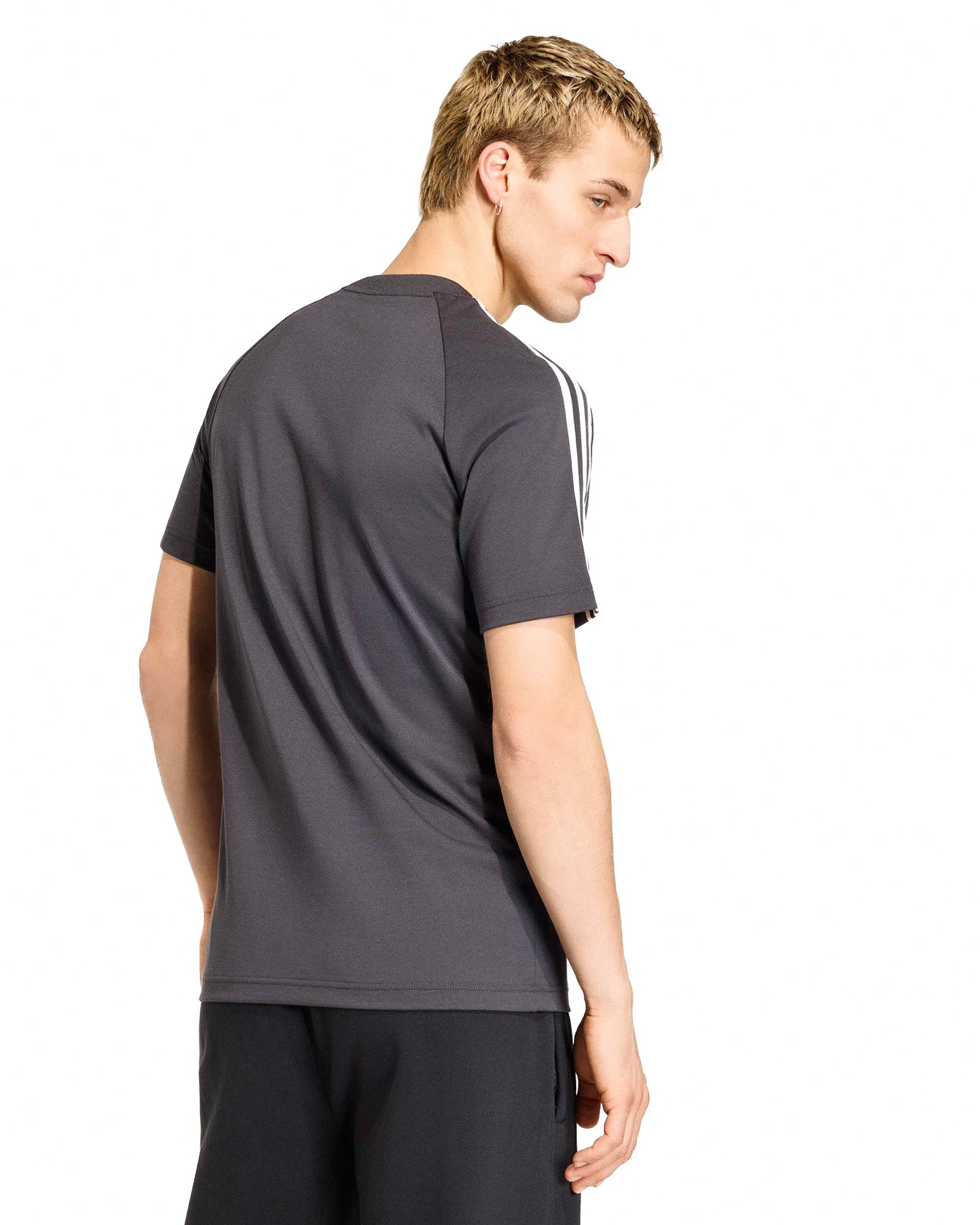 adidas DFB Germany OG Tee Utility Black T-Shirts KG5097 On Model Back View | Overkill
