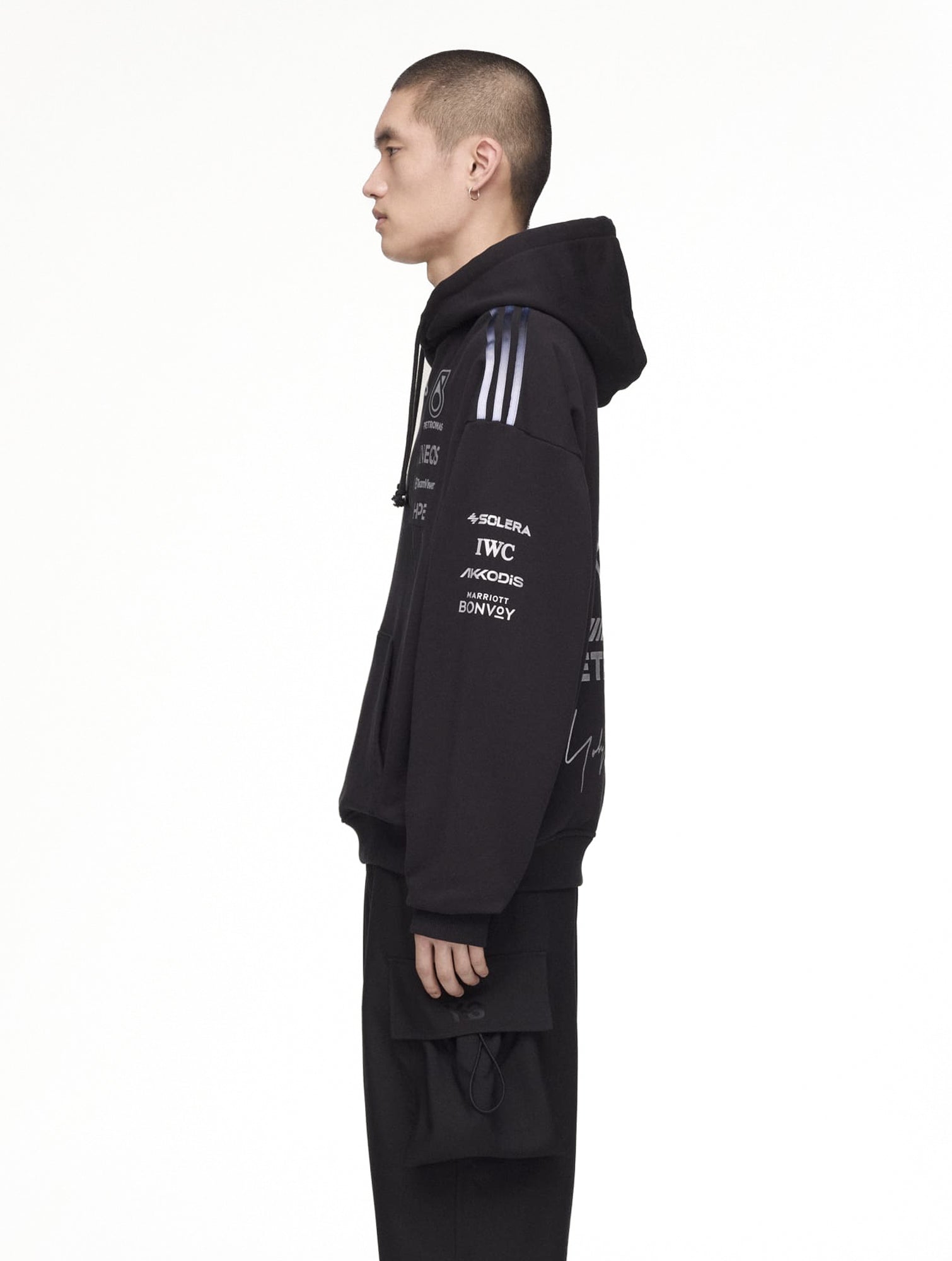 Mercedes-AMG Petronas F1 x Y-3 F1 Team Hoodie Black Hoodies KR2392 Style Inspiration | Overkill
