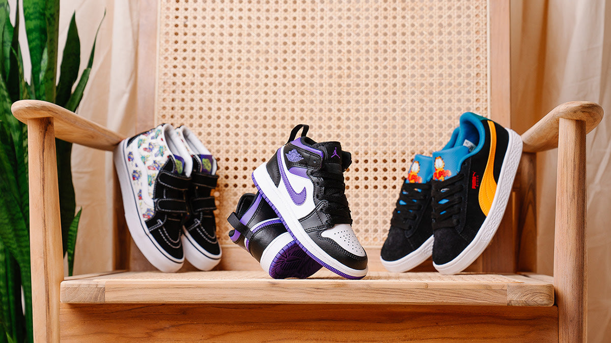 Step up your kid's sneaker game with these Nike Air Force 1 Low shoes. They have a soulful design that's both stylish and comfy!